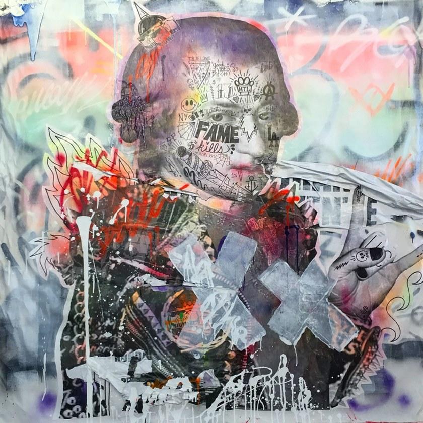 MOMENTI Авторский художественный принт Crazy home paintings Sk-008 - Вид №1