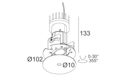 Регулируемый светодиодный прожектор Deltalight Nime ARCH-00121131 - Вид №7