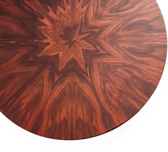 Mytto Круглый деревянный журнальный столик с местом для хранения вещей Larforma sun-id-1431032 - Вид №4