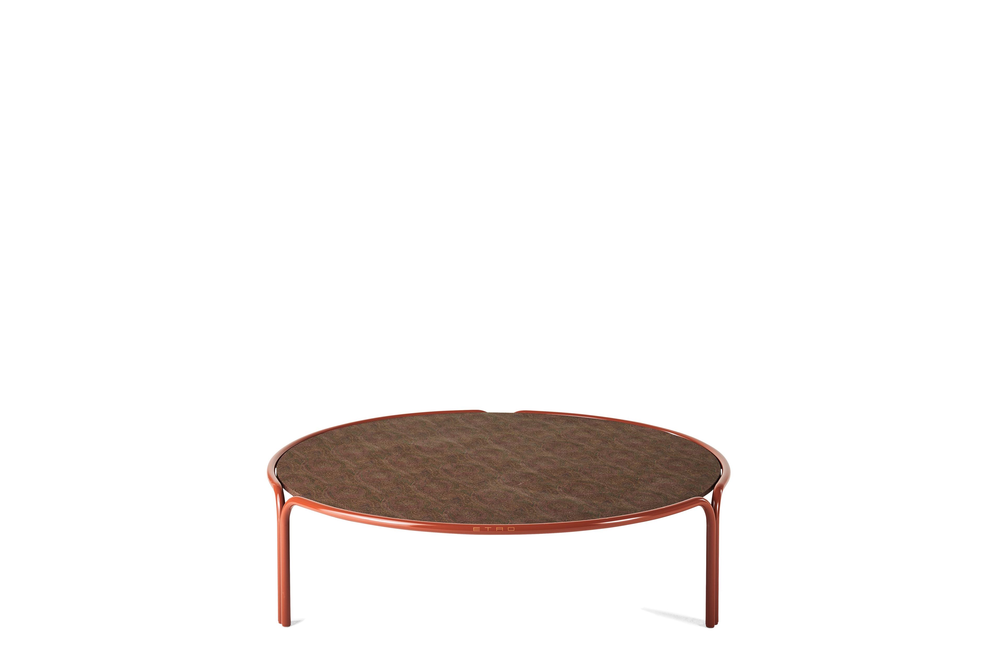 Низкий журнальный столик из ткани и металла ETRO Home Interiors Piping ARCH-00073317 - Вид №1