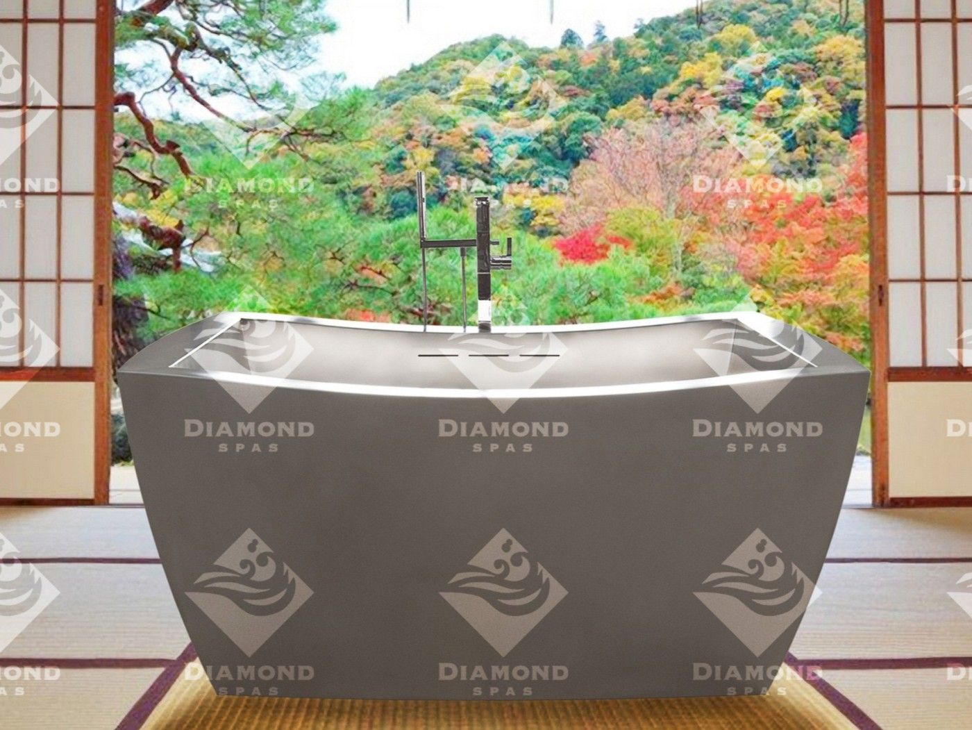 Ванна из нержавеющей стали Diamond Spas JAPANESE ARCH-00142810
