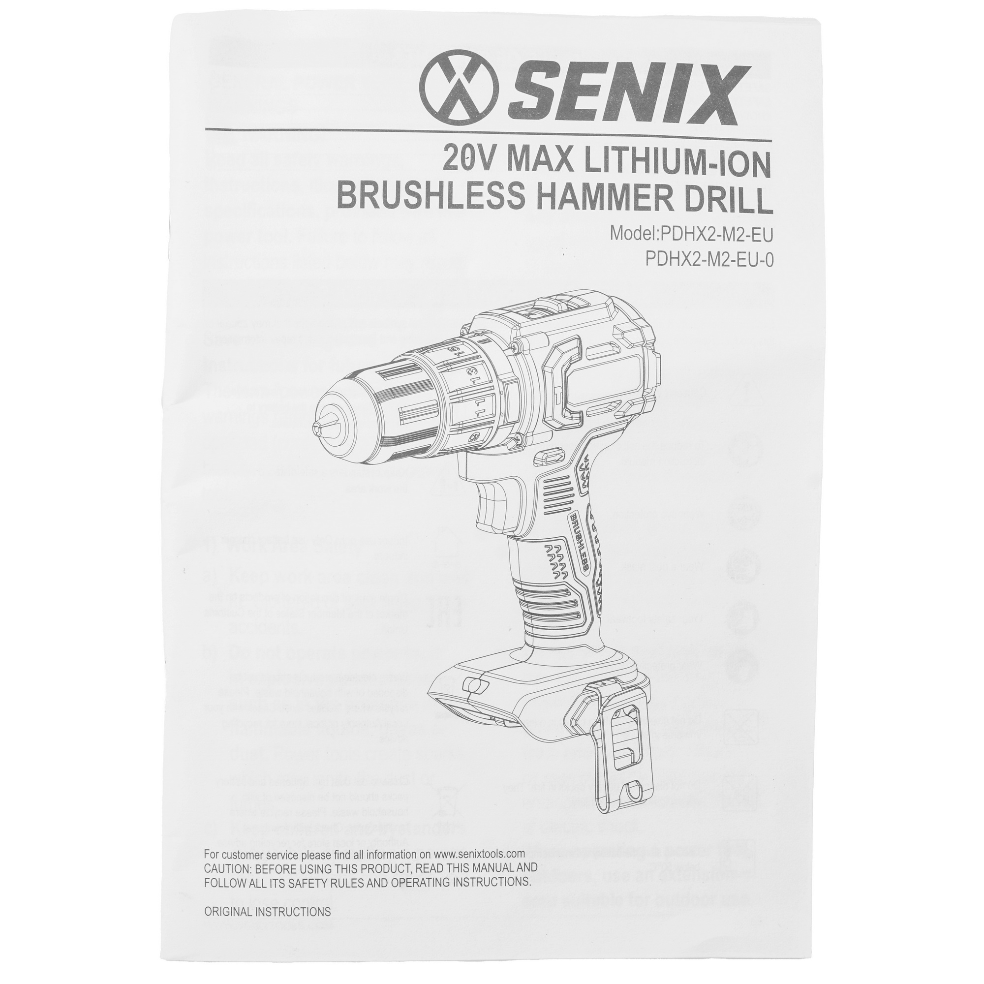 Дрель-шуруповерт SENIX PDHX2-M2-EU 20 Volt Max X2  , Без ЗУ, Без АКБ 9067912 STDN-0033355 - Вид №5