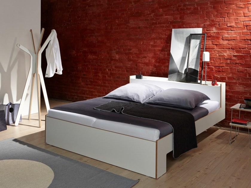 Müller Small Living Двуспальная кровать из дерева с контейнерным изголовьем sun-id-1395715 - Вид №3