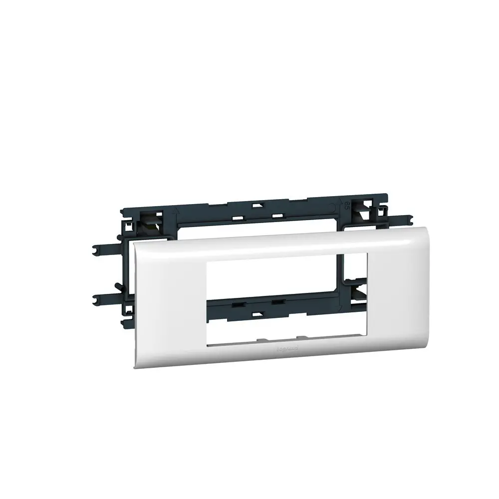 Рамка с суппортом Legrand DLP 4 модуля цвет белый STLM-2028410