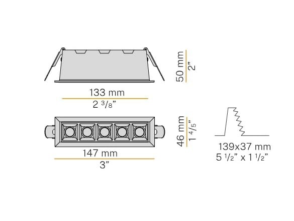 Заливка формы алюминия утопленный Сид множественный прожектор Panzeri RALLY TRIM ARCH-00090110 - Вид №5