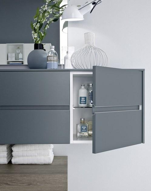 Ideagroup Лаковая тумба под умывальник с зеркалом Nyù sun-id-1506878 - Вид №2