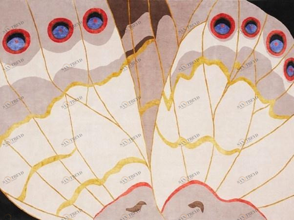 Deirdre Dyson Прямоугольный коврик ручной работы Butterfly 37