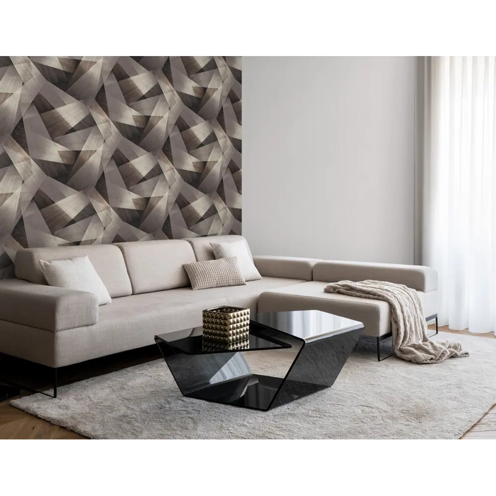 Флизелиновые обои Victoria Stenova Ultra в элегантном коричневом оттенке 89346029 STLM-0812969 - Вид №4