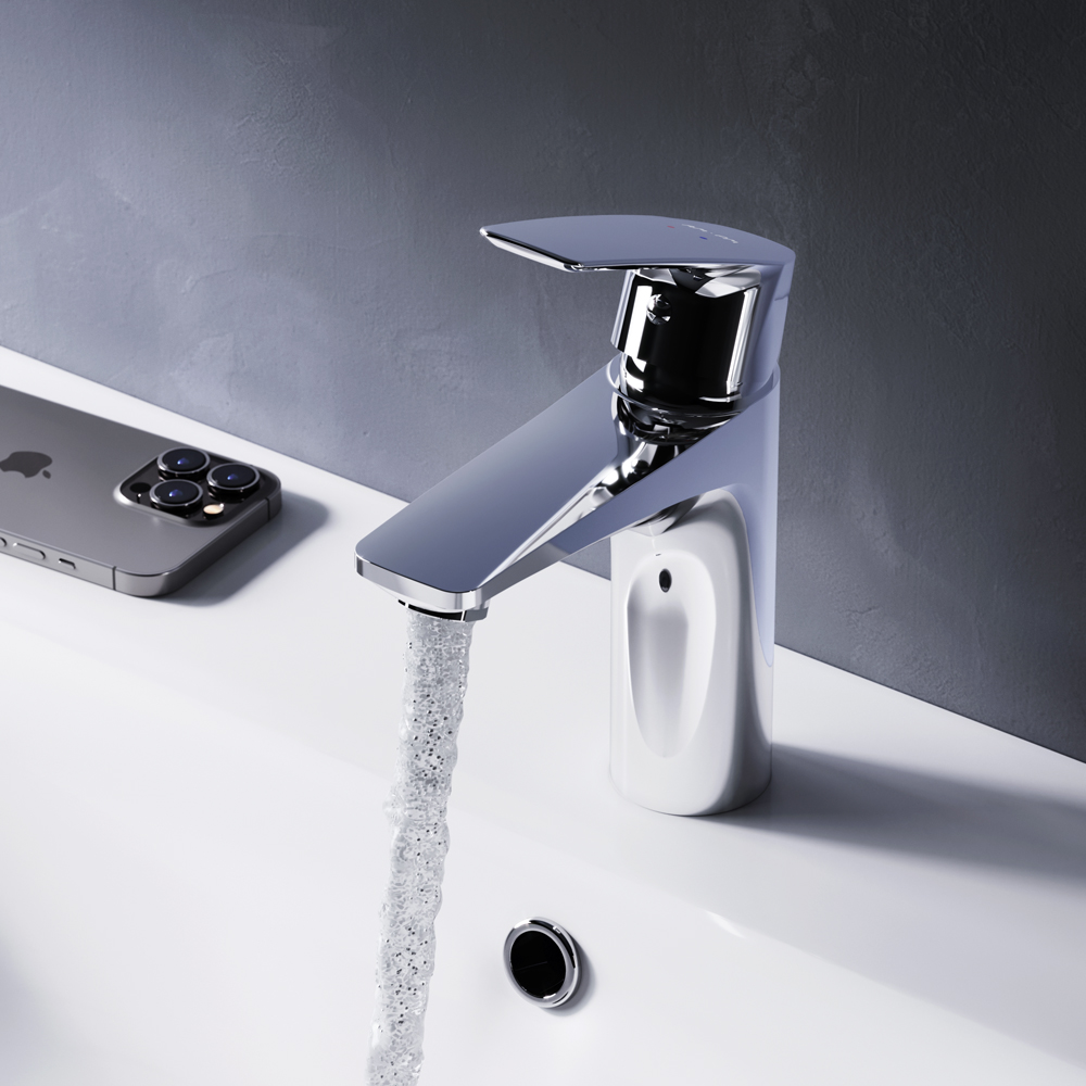 F90A02100 смеситель для умывальника хром шт. AM.PM Gem - Вид №1