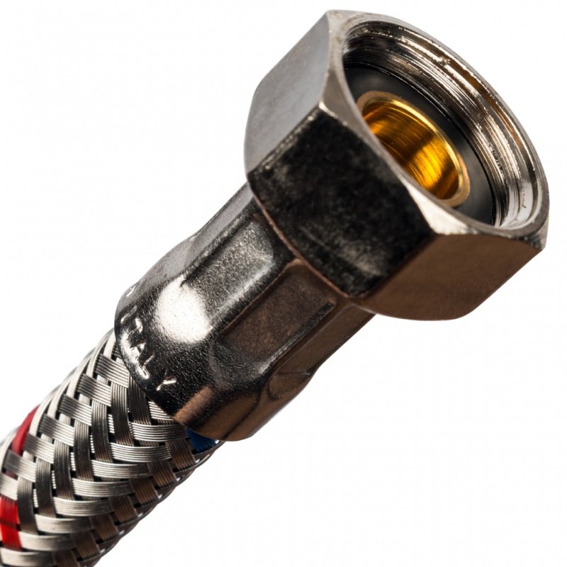 Гибкая подводка для воды НР 3/8 х ВР 1/2 STOUT - 400 мм SHF0065081015 - Вид №2