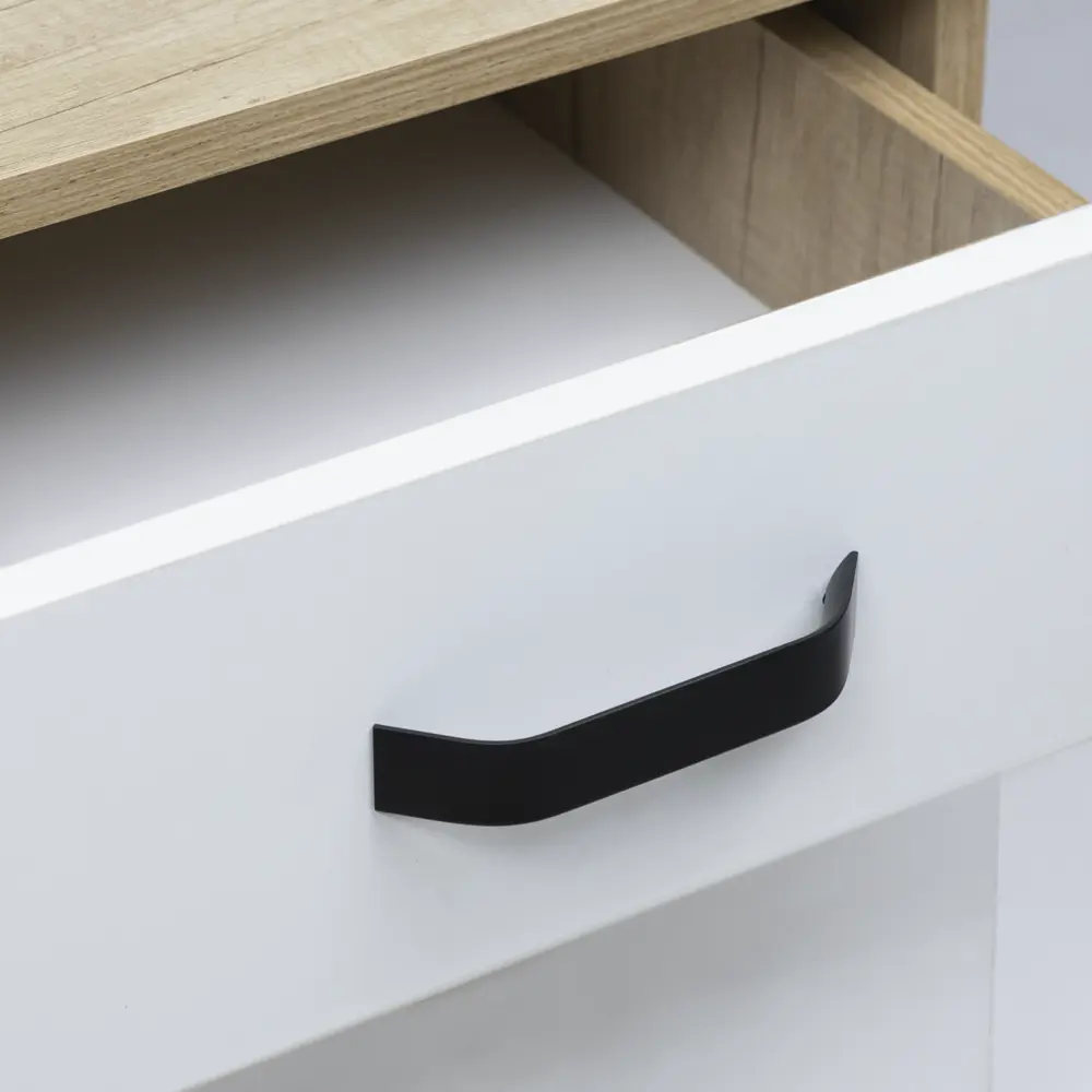 Мебельная ручка-скоба WPY 337 L-128 черная 128 мм AKS STLM-2091972 - Вид №6