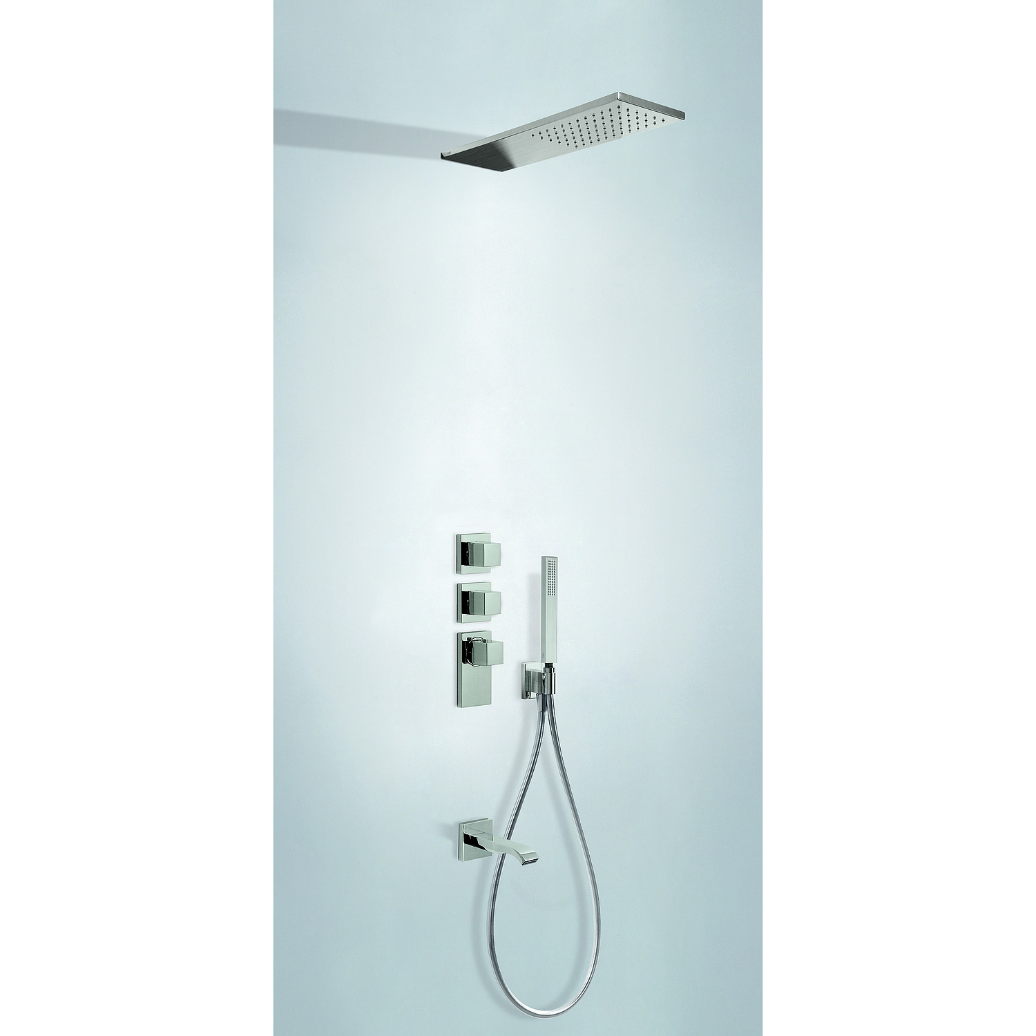 BLOCK SYSTEM Kit de grifo termostático empotrado de 3 vías Block System para bañera y ducha-20625301AC TRES Thermostatic