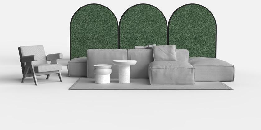 GREEN MOOD Звукопоглощающая офисная перегородка на колесах Design sun-id-1433653 - Вид №10