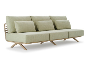 3 местный полиэстер веревка плетеный диван