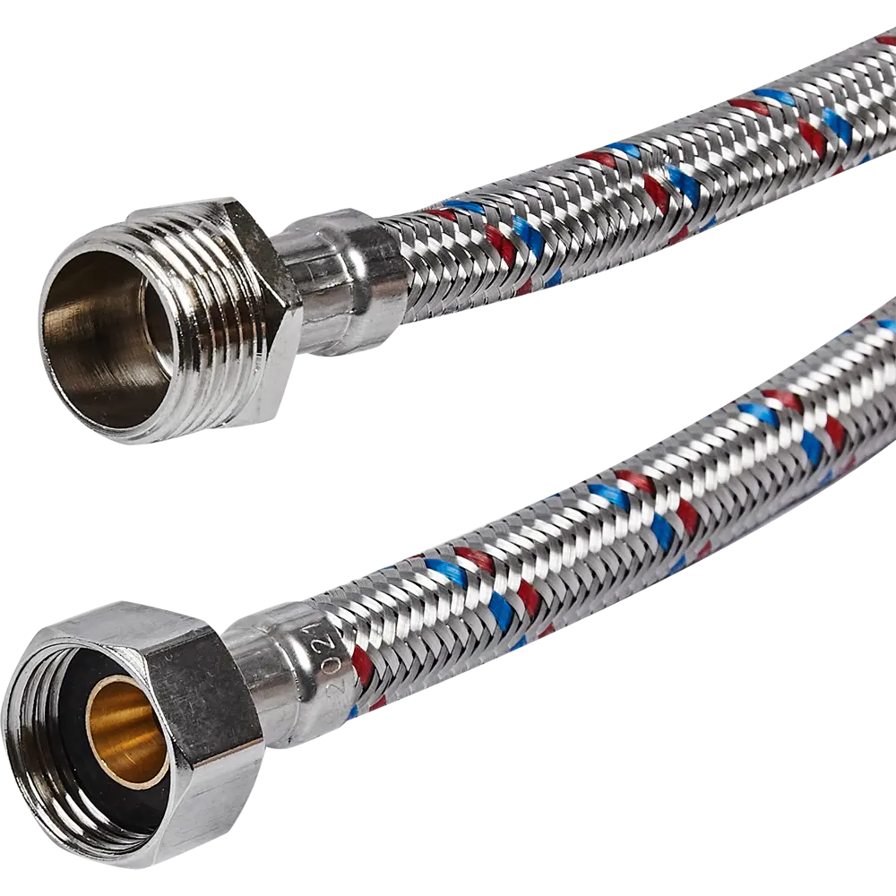 Гибкая подводка для воды ДТРД 40 см x 1/2" наружная-внутренняя резьба STLM-2157602 - Вид №1