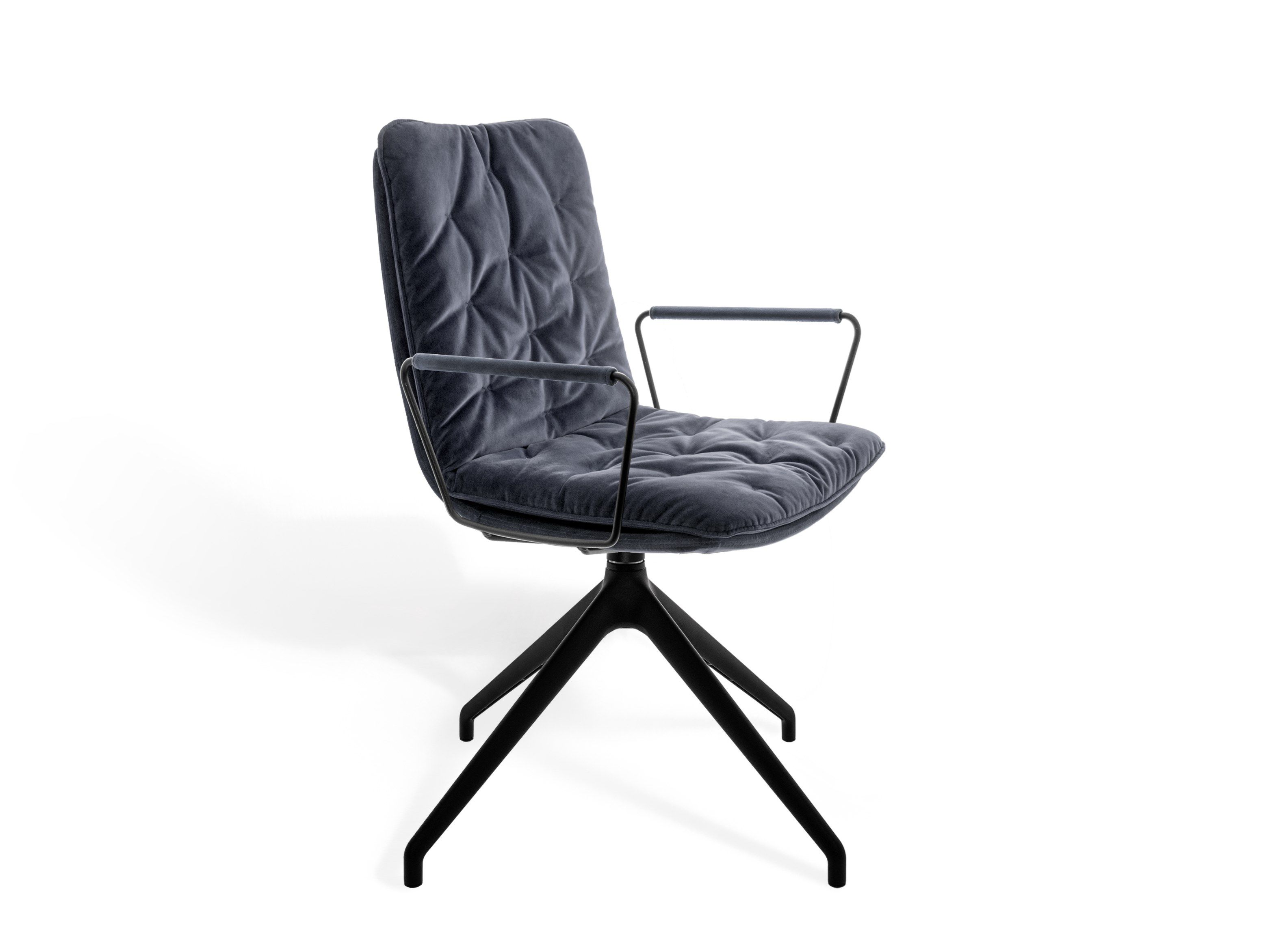 Мягкое вращающееся кресло с подлокотниками KFF Arva Stitch ARCH-00096538 - Вид №3