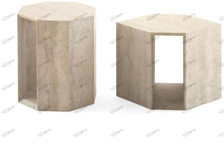 Gallotti&Radice Журнальный столик из мрамора Prism sun-id-1363965