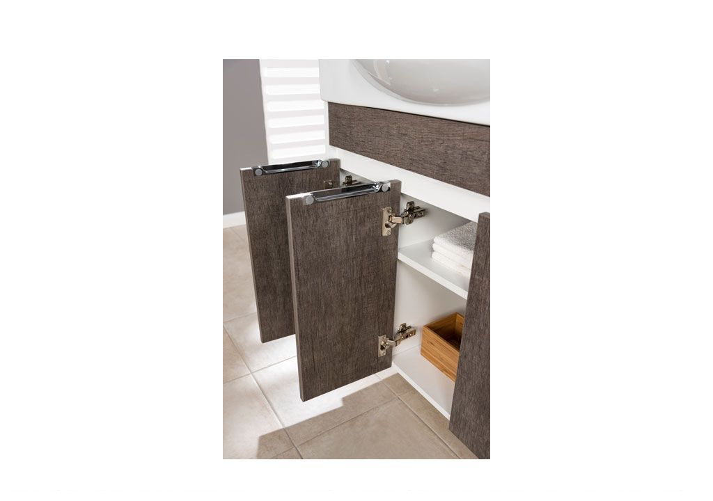 Мебель для ванной Aquanet Коста 76 белый/дуб антик 00188420 - Вид №7