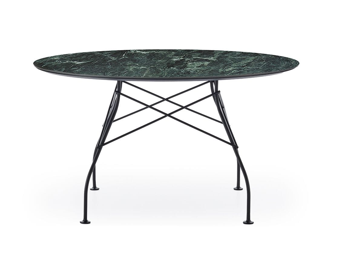 Круглый обеденный стол из керамогранита Kartell GLOSSY ARCH-00051866