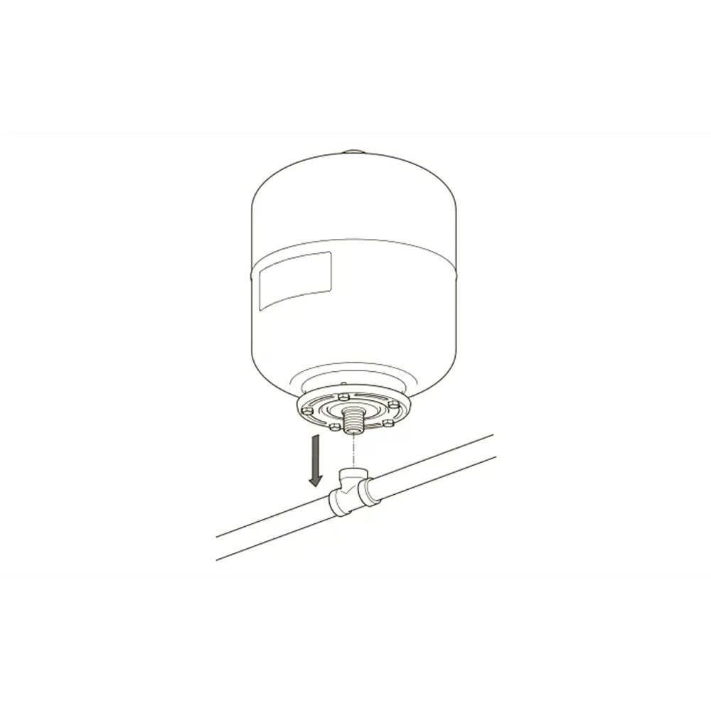 Расширительный бак для ГВС 25 л Flamco Airfix R 3/4" белый STLM-2207629 - Вид №2