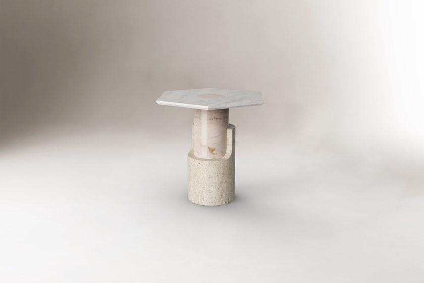 DOOQ Высокий шестиугольный мраморный стол sun-id-1452115 - Вид №1