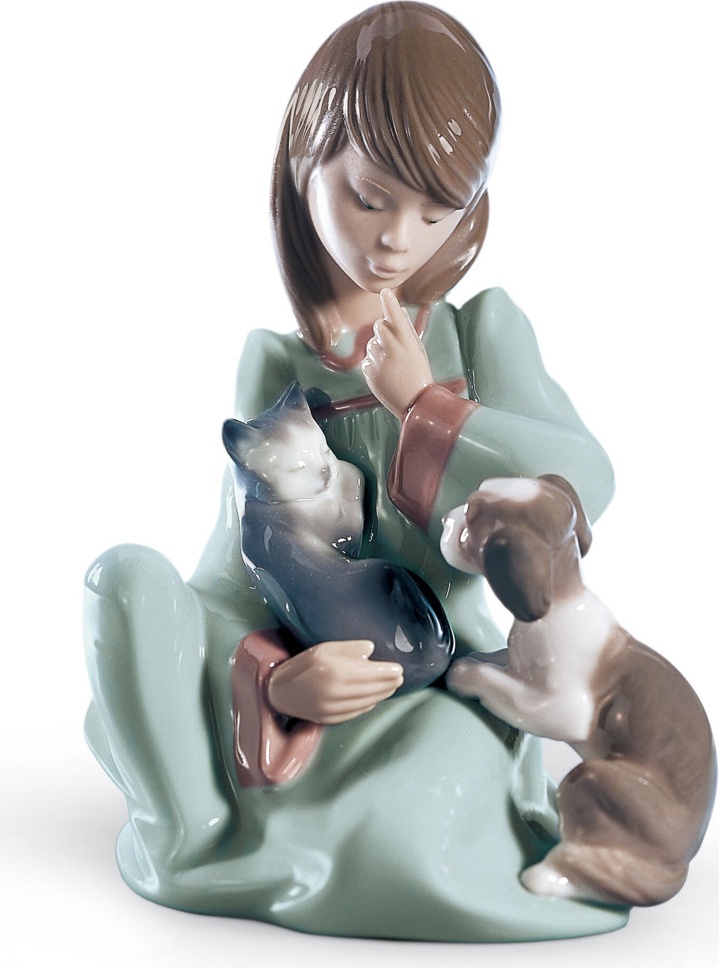 10668974 LLADRO Фигурка Lladro "Не буди!" 10x14см Фарфор Lladró 