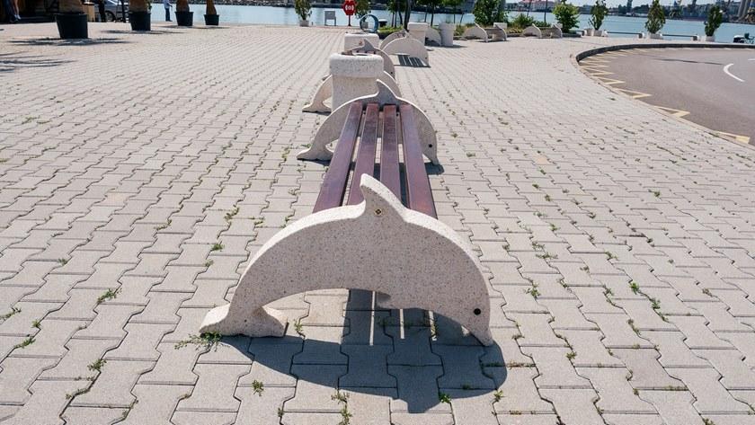 ENCHO ENCHEV - ETE Скамейка из бетона и дерева без спинки  8  - Вид №3