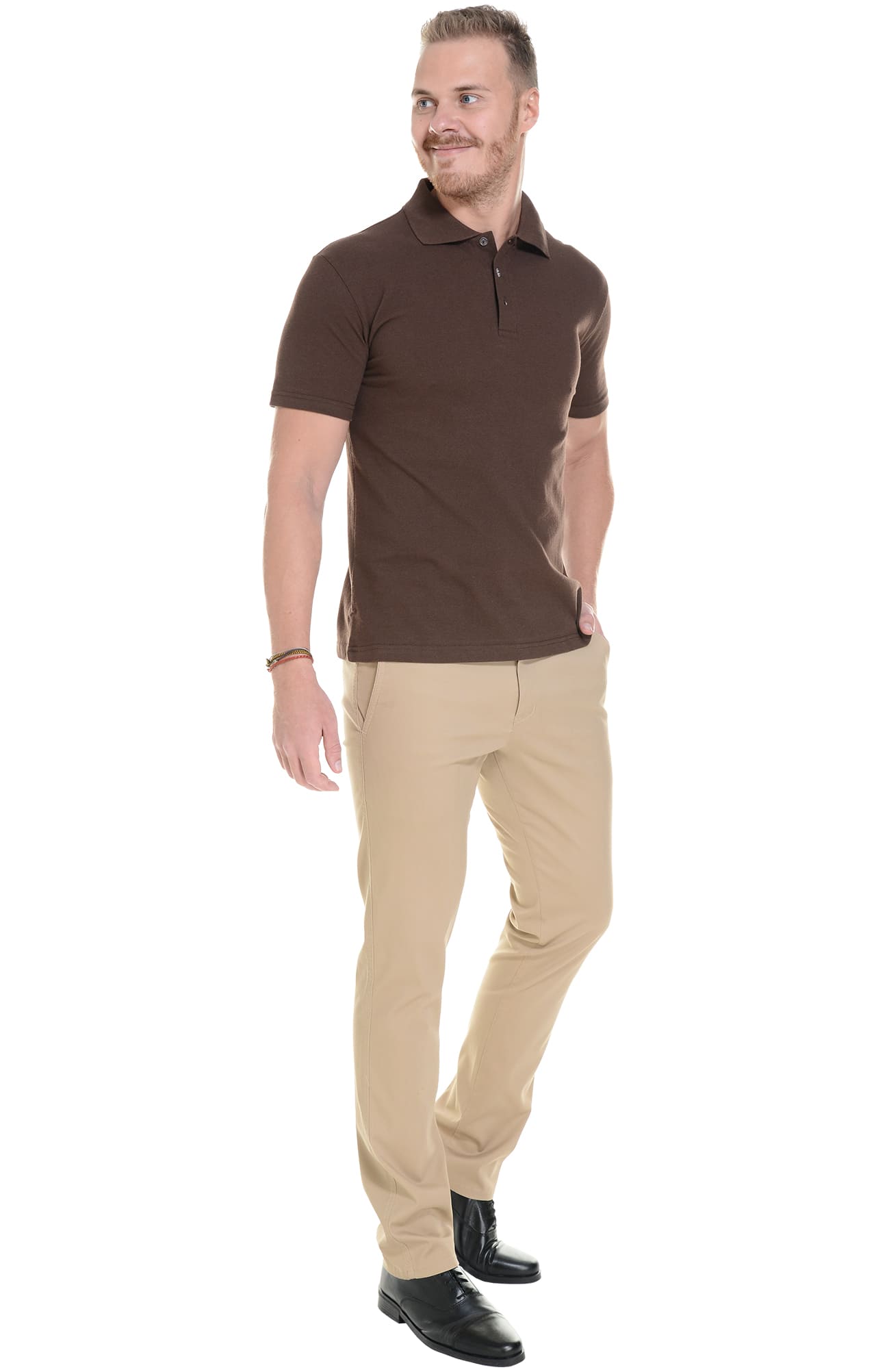 68262 Брюки  мужские beige (бежевые) El-Risto  Одежда для официантов  размер 50/182-188  - Вид №8