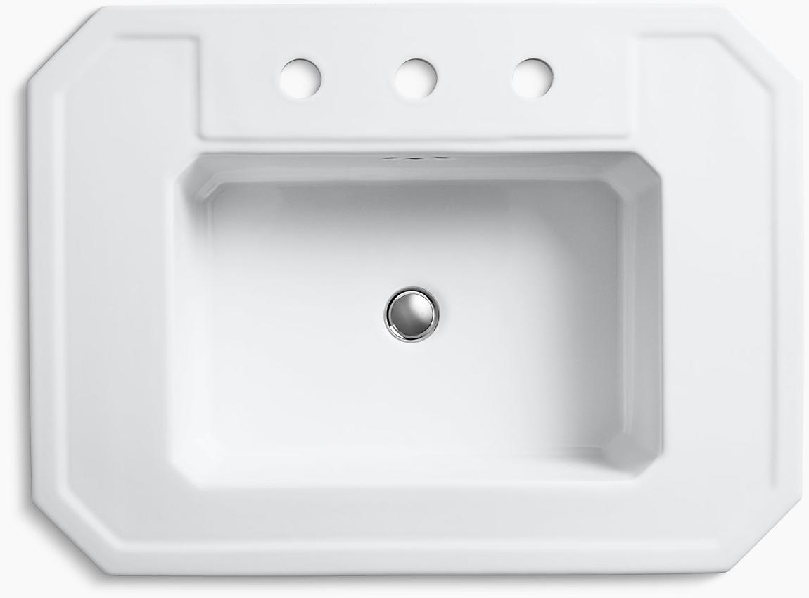 KOHLER Kathryn Пьедестал раковина с 8 шт. K-2322-8-95  - Вид №3