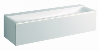 427060016 Подвесная раковина настенная прямоугольная Keramag  белая  - Вид №1