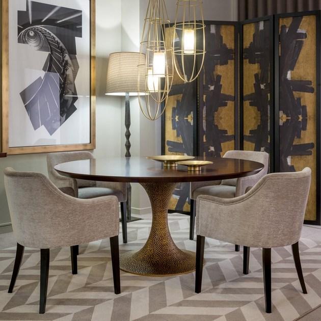 Hamilton Conte Paris Обеденный стол из орехового дерева Ines sun-id-1392712 - Вид №1