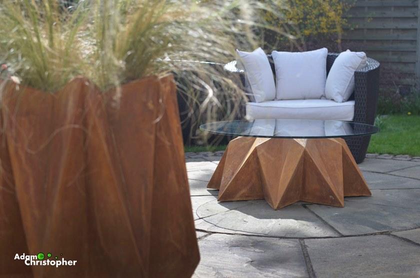 Adam Christopher Круглый садовый столик из бетона sun-id-1390980 - Вид №2