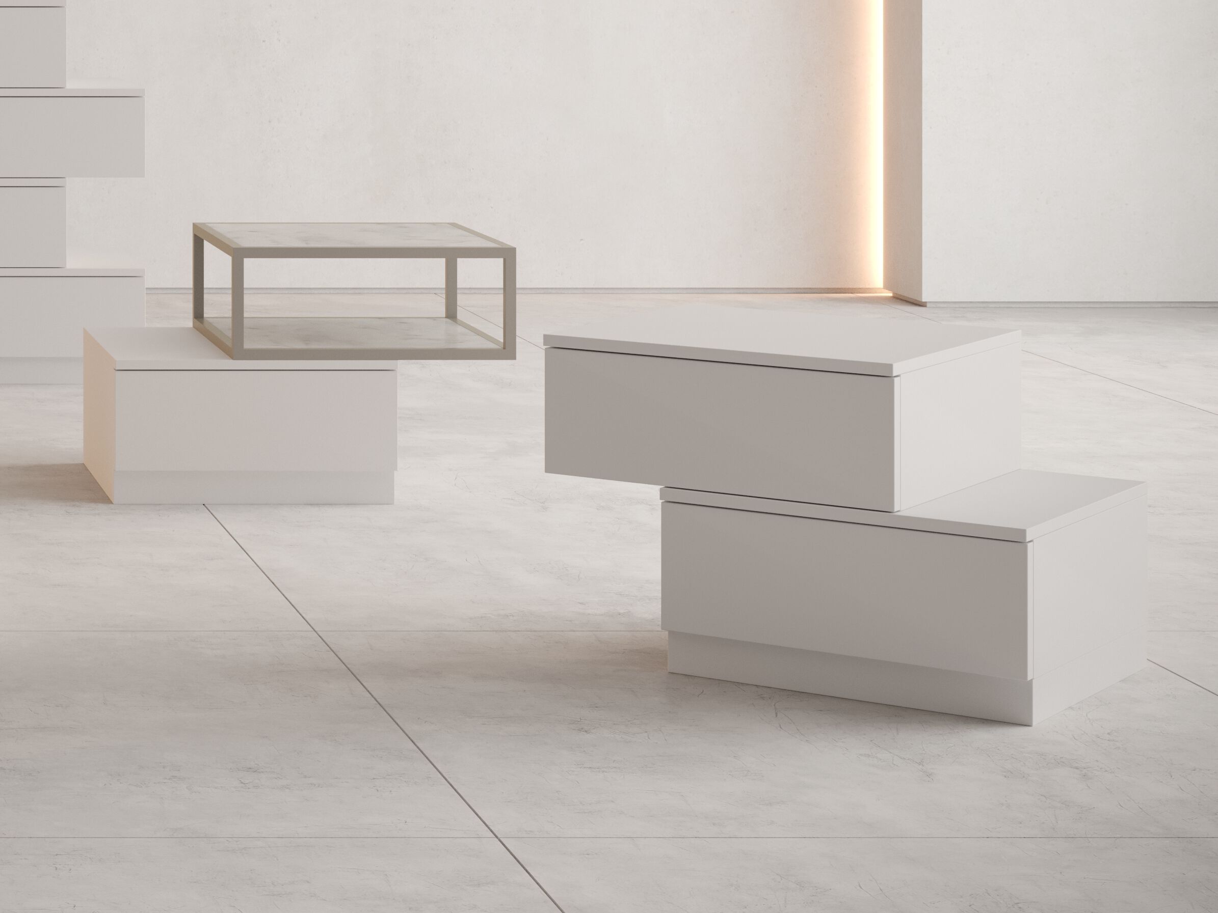 Деревянная прямоугольная тумбочка с ящиками Giessegi мост ARCH-00018730