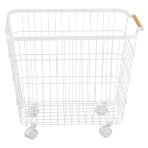 Корзина для белья Primanova Петербург 50 л цвет белый