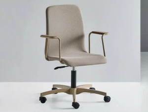 Mobboli Вращающееся рабочее кресло с 5 спицами и колесами Hug 12 a c/b