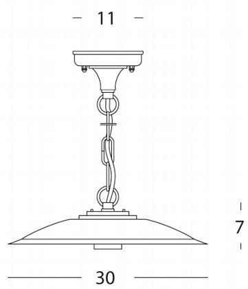 SOVIL Подвесной светильник для улицы из алюминия Antique 212/16 - 213/16 - Вид №2