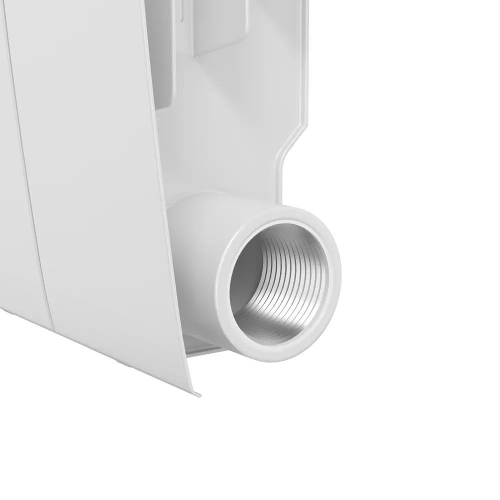 Радиатор секционный Royal Thermo Biliner 350/87 10 секций боковое подключение биметалл белый STLM-2137015 - Вид №3