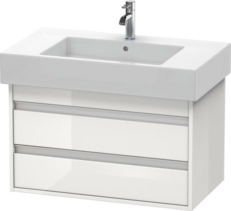 KT664000707 Ketho Тумбочка подвесная Бетонно-серый матовый декор Duravit - Вид №1