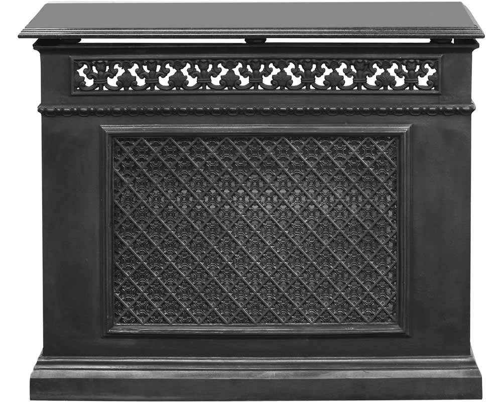 RX198 1 Панельная крышка радиатора - черная Сarronheating  - Вид №1