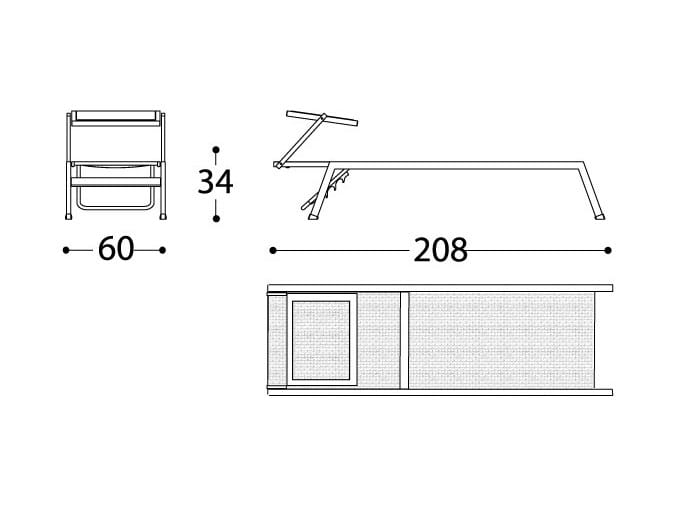 Шезлонг с откидывающейся спинкой в Batyline® Varaschin Victor ARCH-00048901 - Вид №1