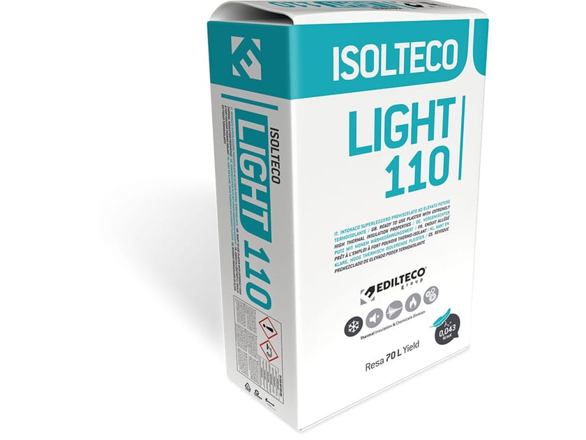 Теплоизоляционная предварительно смешанная суперлегкая штукатурка EDILTECO Group Isolteco ARCH-00096107