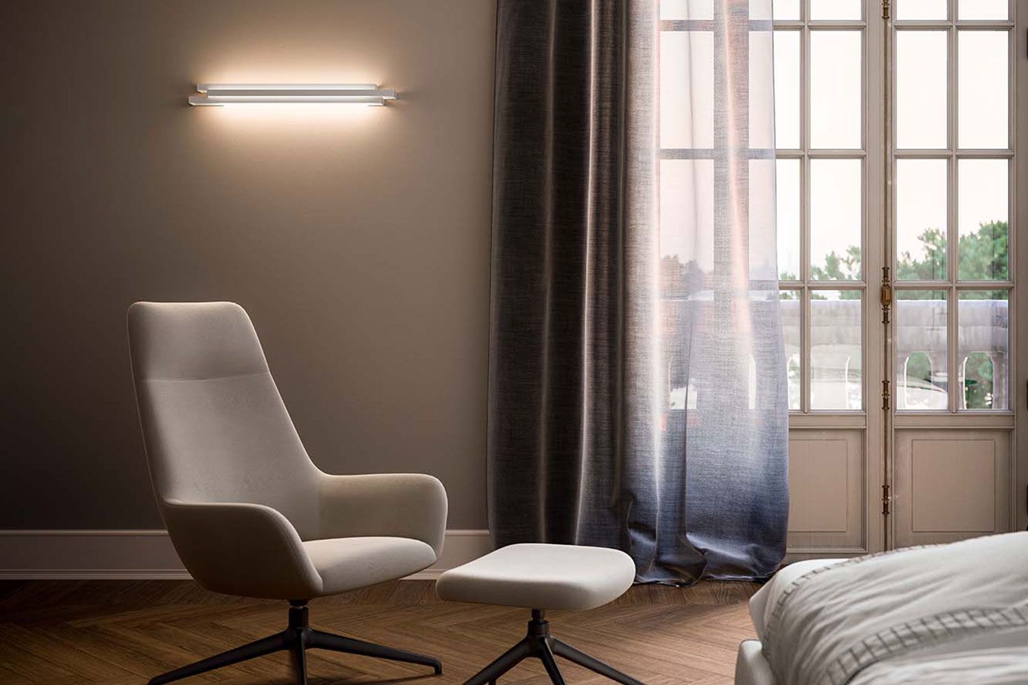 Алюминиевый светодиодный настенный светильник Quadrifoglio Group Design Lighting ARCH-00139413 - Вид №1