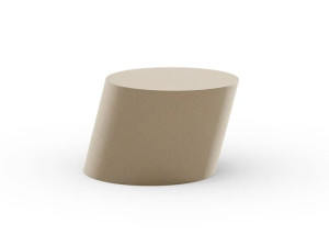 Квадратный низкий журнальный столик из армированного волокнистым цементом и магниевого оксида