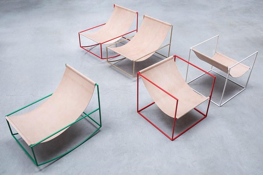 valerie_objects Кресло-качалка из стали с порошковым покрытием  V9018020  - Вид №23