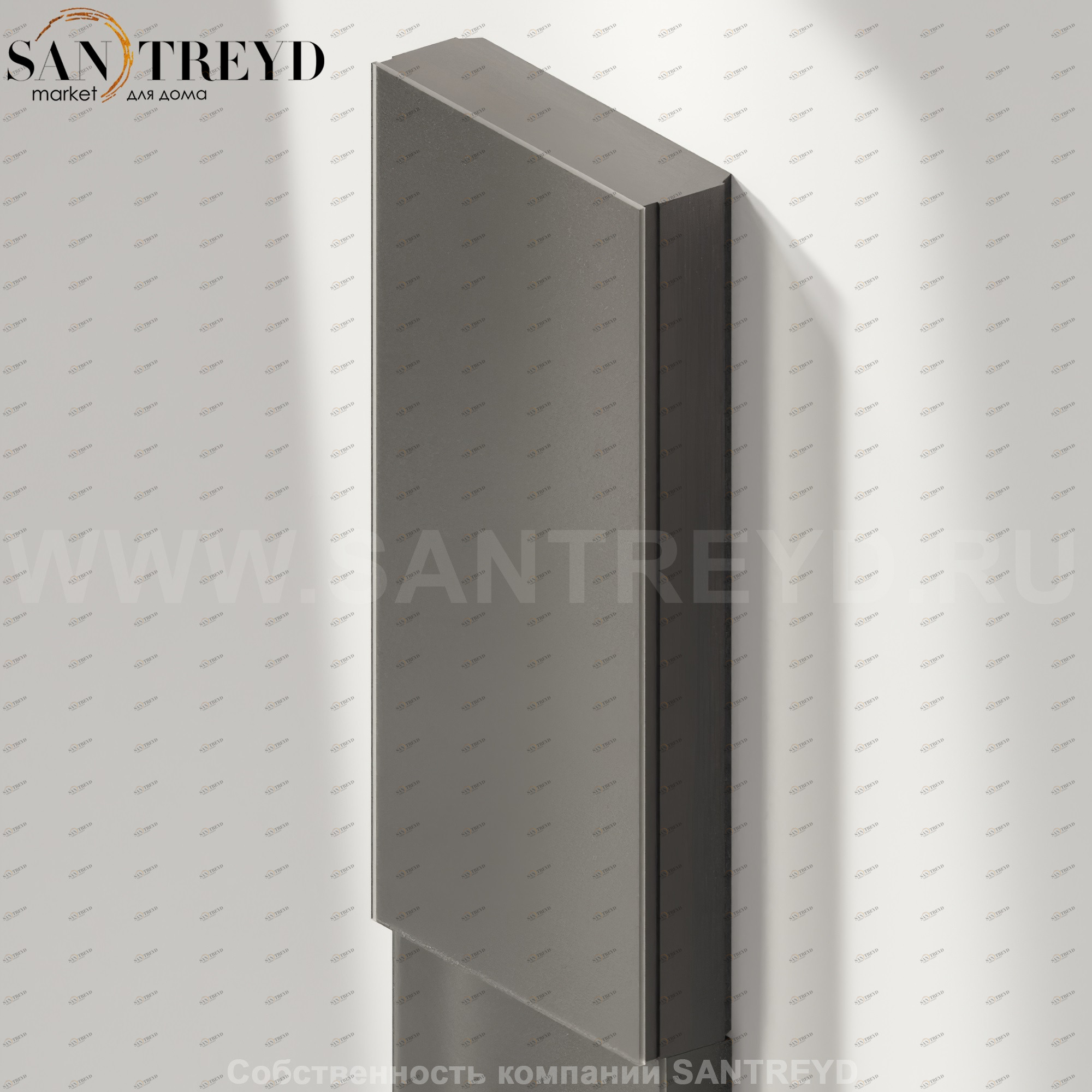 Верхний модуль со стеклянной дверью MONOLITH темный дуб Agape AMON1291WG