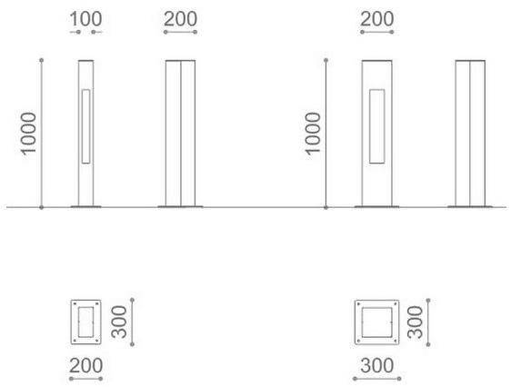 Metalco Фиксированный столбик из стали Corten ™ sun-id-1390876 - Вид №5