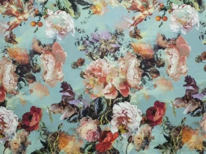 LELIEVRE Атласная ткань с принтом и цветочными мотивами Jean paul gaultier - nature et découverte 3459