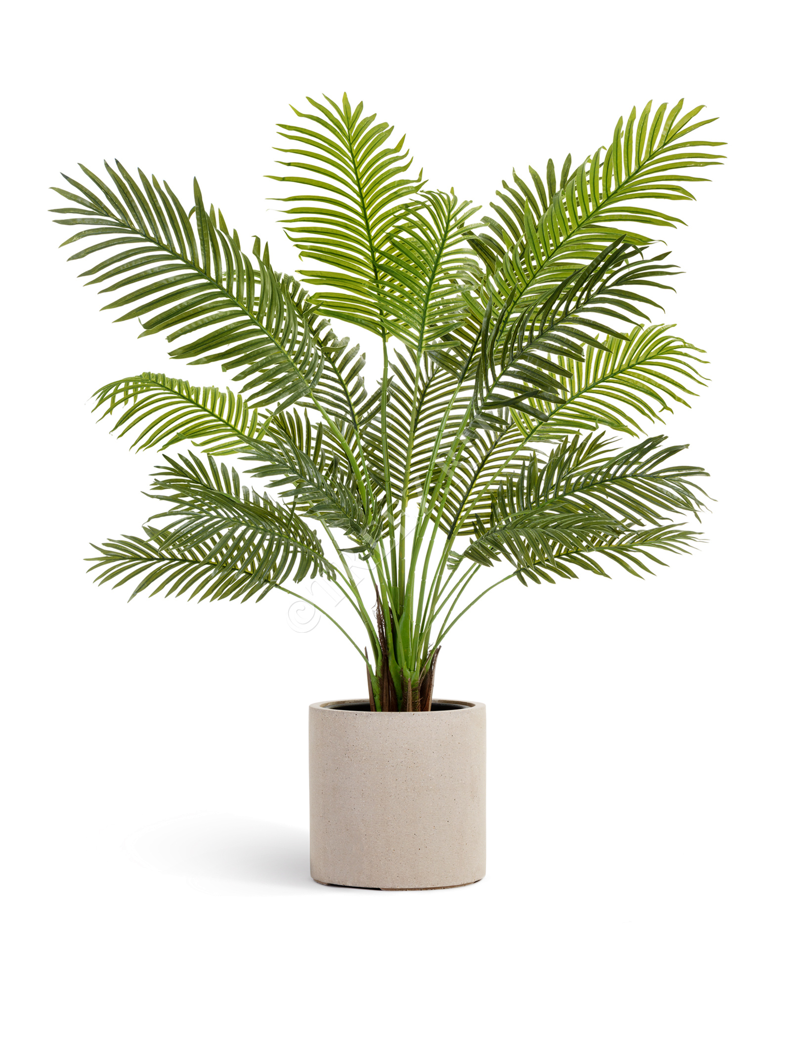 41.3320-02-028-BE-53 Кашпо  Effectory - серия Beton - Цилиндр - Белый песок Цветочная коллекция  - Вид №4