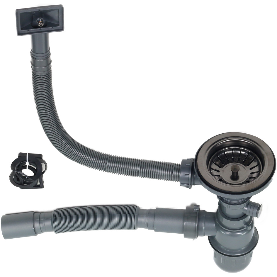 Мойка D4645HB MELANA ProfLine 1,2/200 ГРАФИТ врезная квадратная D4645HB D4645HB графит - Вид №3