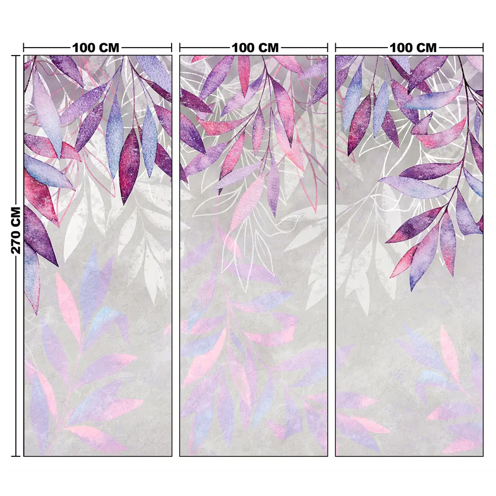 Фотообои Пурпурные листья флизелиновые 300x270 см L13-512 FBRUSH 3D FLIZART STLM-2140360 - Вид №4